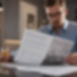 A professional reviewing a certification program brochure