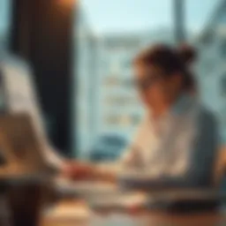 A CPA bookkeeper analyzing financial reports