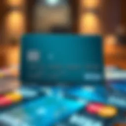 An infographic showcasing various credit card types