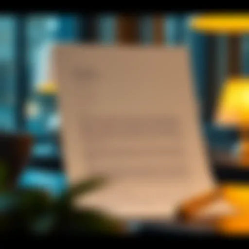An elegant cover letter template