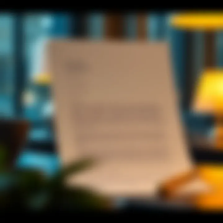 An elegant cover letter template
