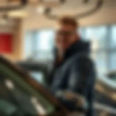 Achieving Satisfaction with Your Purchase Happy buyer with a used vehicle