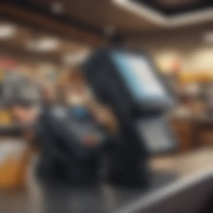 Retail environment utilizing a POS system for transactions