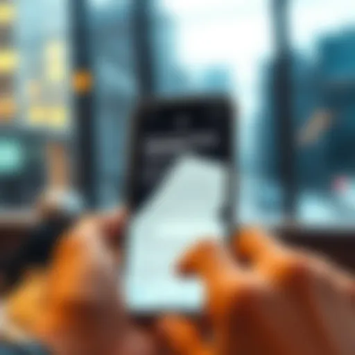 Innovative iPhone app interface for document signing