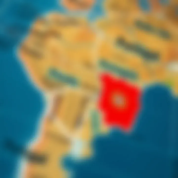 Map highlighting the United States and Portugal for dual citizenship discussion