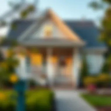 Exterior view of a charming FHA eligible home