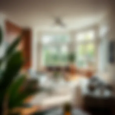 Interior layout showcasing spacious living area of an FHA home