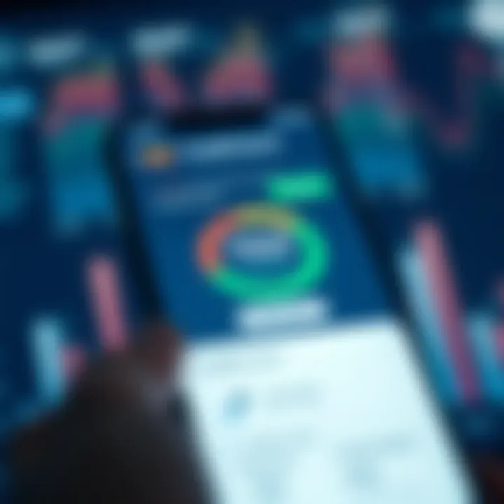 User interface of a credit score app