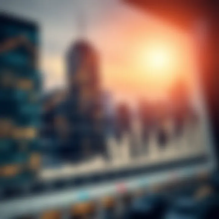 Chart depicting trends in international real estate investments