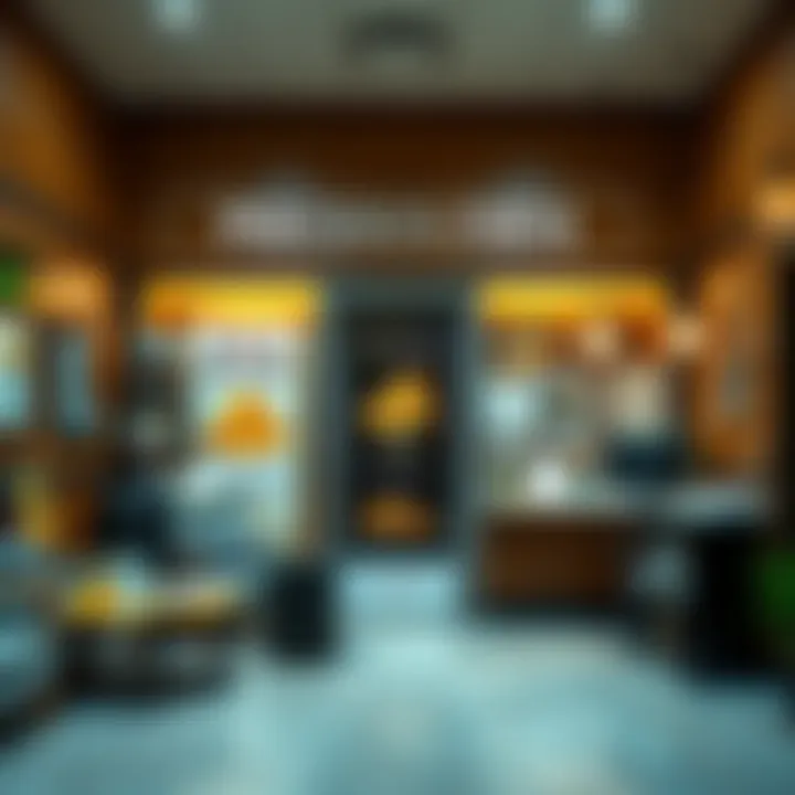 Investment firm office with promotional materials for gold and silver investments