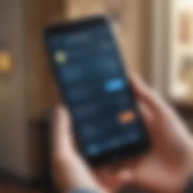 Mobile Banking Innovations Mobile banking app showcasing transaction features