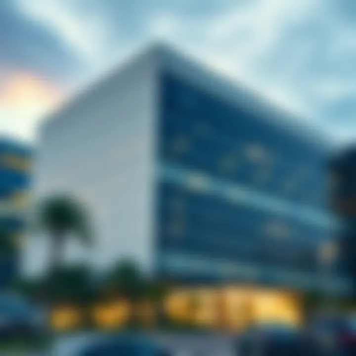 Corporate Real Estate Investment A modern office building symbolizing real estate investment