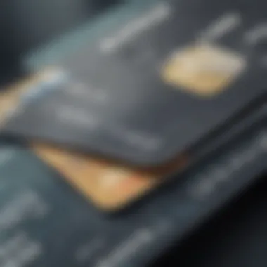 A close-up of a credit card with travel rewards