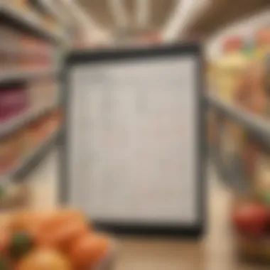 Maximizing Savings with a Grocery List An organized grocery list with highlighted coupon savings
