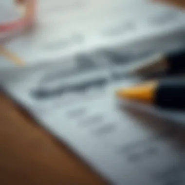 Navigating Mortgage Applications A close-up of a mortgage application form with a pen.
