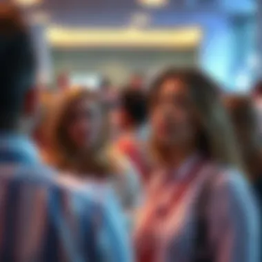 A networking event showcasing real estate professionals