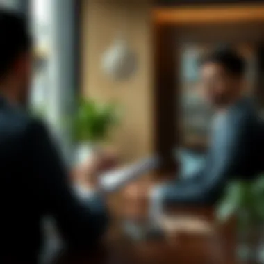 A strategic meeting between clients and their real estate agent