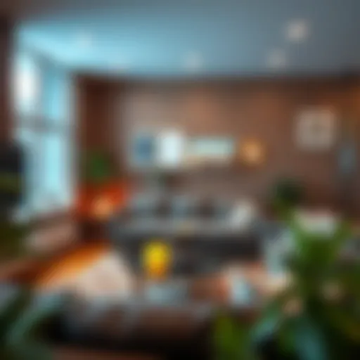 Cozy living room setup for a rental home