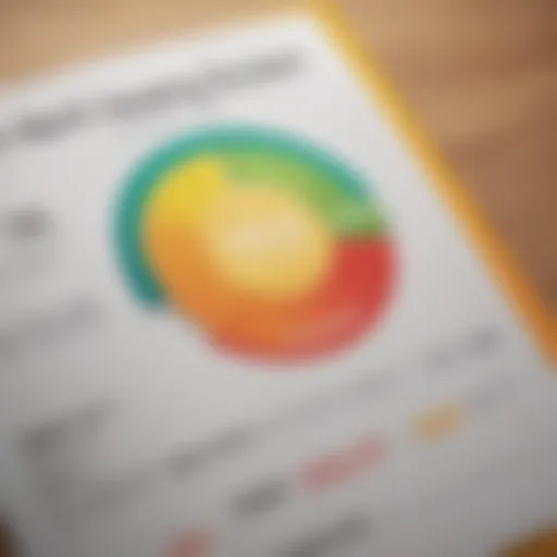 Conceptual representation of credit score fluctuations