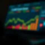 Visual representation of credit score fluctuations due to debt consolidation