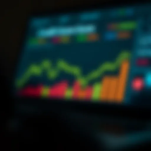 Visual representation of credit score fluctuations due to debt consolidation