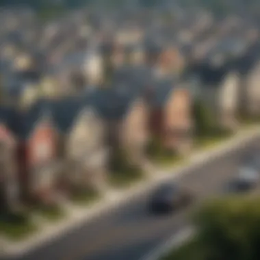 Demographic Shifts in Housing A neighborhood with diverse housing types reflecting demographic changes
