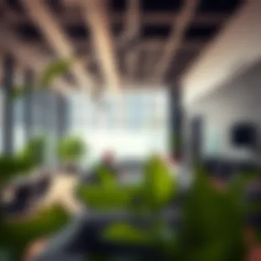 WeWork Office Space Modern WeWork office space showcasing collaborative work environment