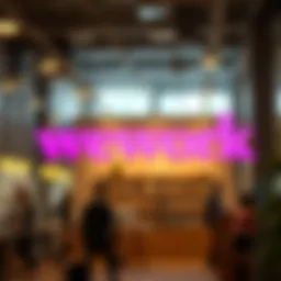 WeWork logo symbolizing innovation in flexible workspaces
