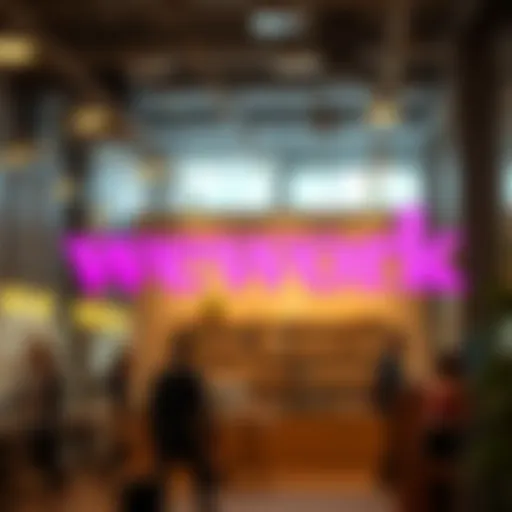 WeWork logo symbolizing innovation in flexible workspaces