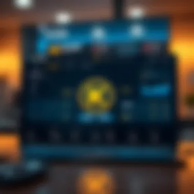 Innovative User Interface of KuCoin User interface showcasing KuCoin's features