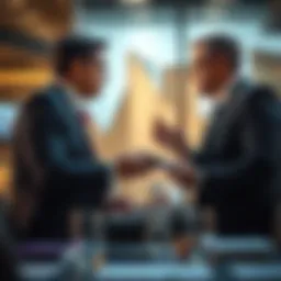 A strategic discussion between two negotiators