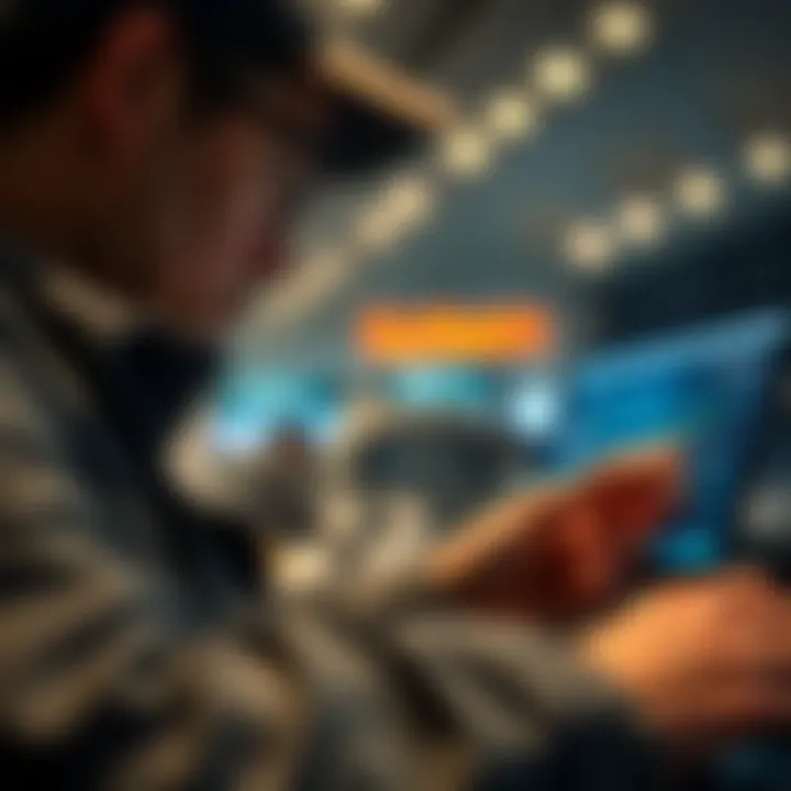 An individual tracking their credit card points
