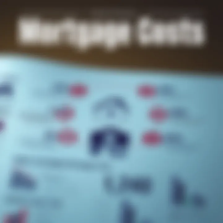 Infographic showing key elements of mortgage costs.