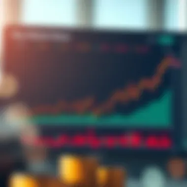 Chart showcasing market trends influenced by news