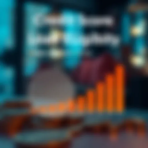 A graph showing credit score impacts on loan eligibility