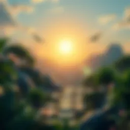 A serene landscape symbolizing financial stability and growth