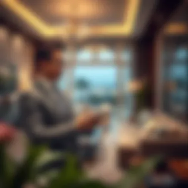 Delivering Excellence in Luxury Home Showings Agent providing exceptional service in a luxurious home setting during a private showing