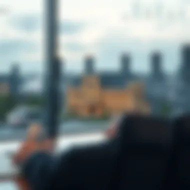 Innovative Marketing in High-End Real Estate Visual representation of modern marketing strategies including digital tools and social media