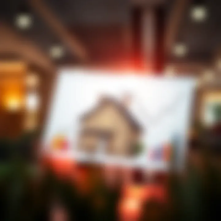 Market analysis graph depicting housing trends