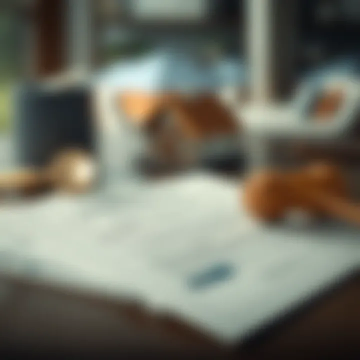 Legal documents representing real estate transactions