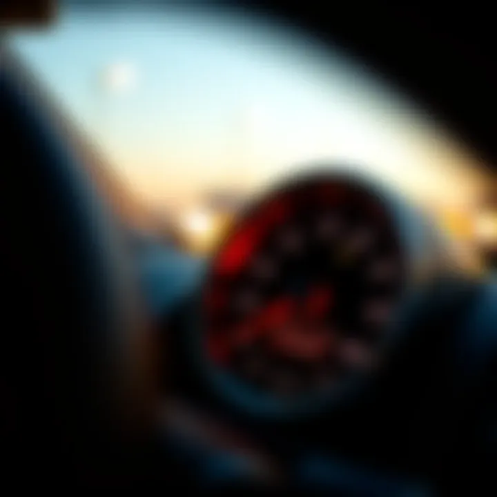 Illustration of a car's odometer displaying mileage