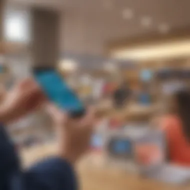 Online Shopping with Apple Wallet Visual representation of online shopping with Apple Wallet