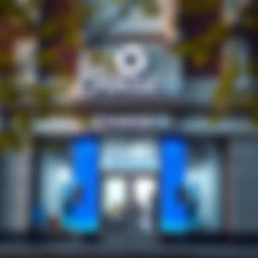 Chase bank exterior view with logo