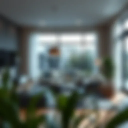 Modern living room showcasing home improvements