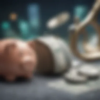 Conceptual graphic of financial health