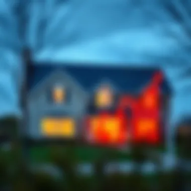 Home Value Appreciation Trends A house with an upward trending graph
