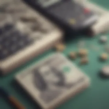 Enhancing Financial Literacy Financial literacy represented with books and a calculator