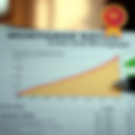 Graph illustrating the correlation between credit scores and mortgage rates