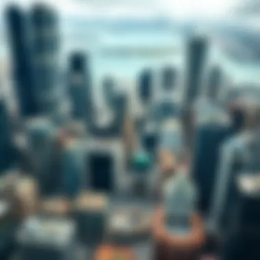 Aerial view of Chicago's financial district showcasing hedge fund offices