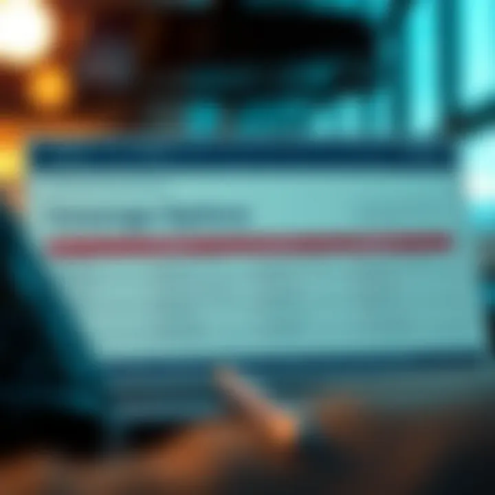 A detailed chart showcasing different coverage options available in Travelers personal auto insurance.